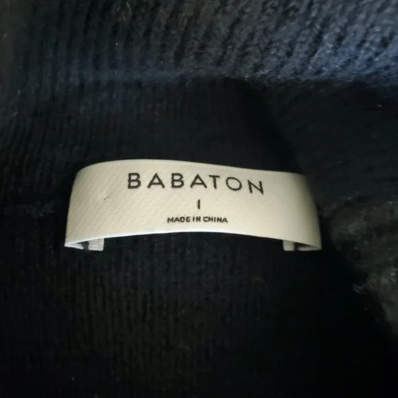 BABATON | Long Sleeve Turtleneck 100% Merino Wool Black Maclean Dress (Size M/L) - Picture 8 of 10